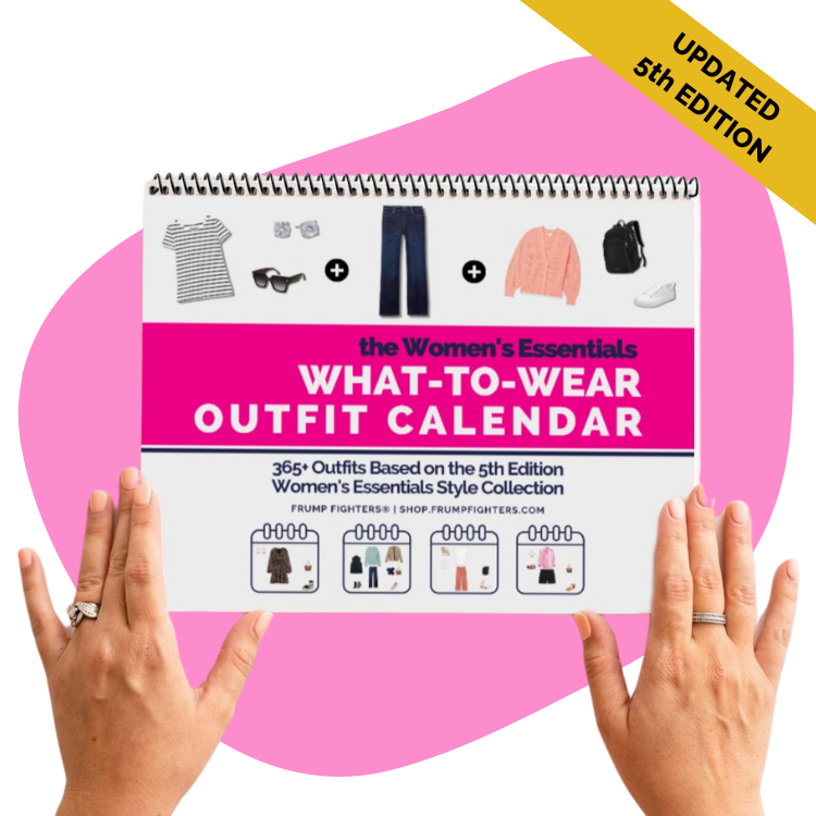 Front cover of the What-to-Wear Outfit Calendar, your ultimate guide on what to wear today and every day.