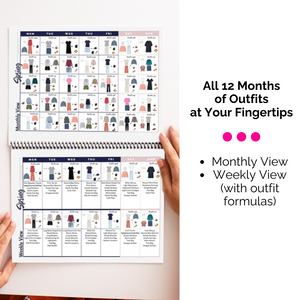 Outfit Calendar open - the moms and any woman's ultimate guide on what to wear today and every day.