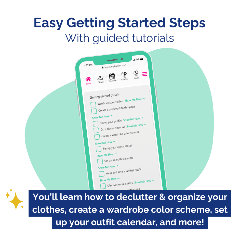 Getting Started Steps Checklist - Easy Setup for Your Systematized Business Casual Capsule Work Wardrobe