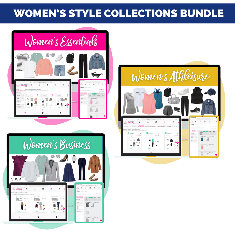 Women's Capsule Wardrobe and Outfit Ideas for Casual, Business, Athleisure for the Interactive Virtual Styling Platform