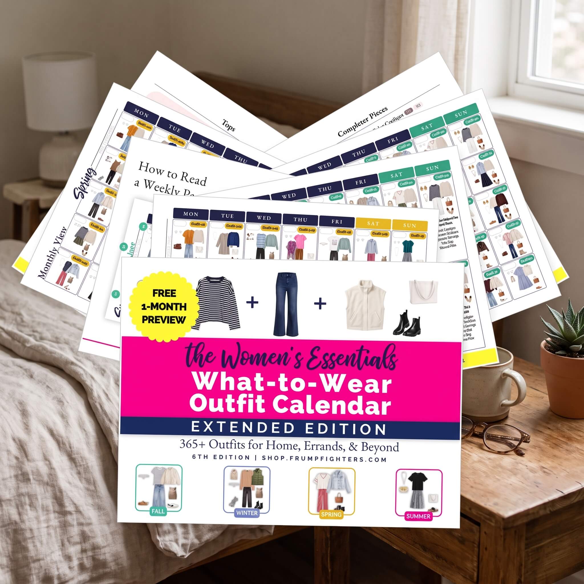 What-to-Wear Outfit Calendar Preview - 1 Month + Women's Essentials Checklist