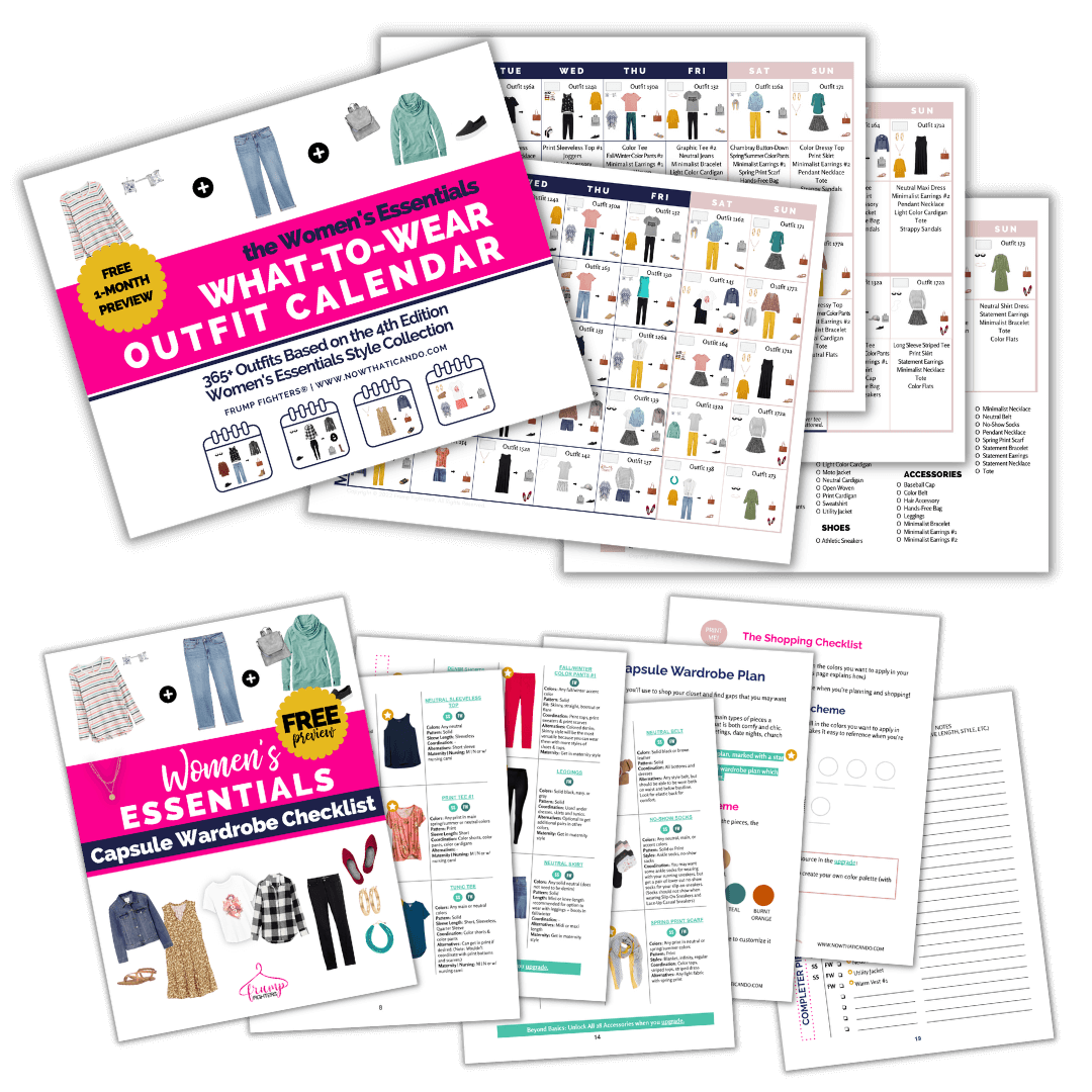 WhattoWear Outfit Calendar Preview 1 Month + Basics Wardrobe Plan