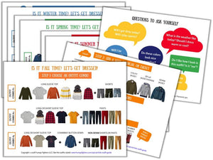 "Get Dressed!" Cheat Sheets for Kids