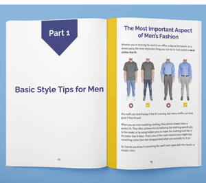 how to dress nice for guys, men's dressing tips in the Frump Fighters Men's style guide book.
