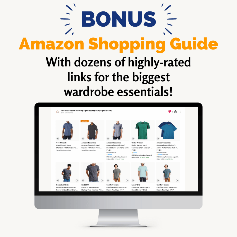 Amazon Shopping Links Guide - Men's Casual and Business Casual and Athletic essentials capsule wardrobe