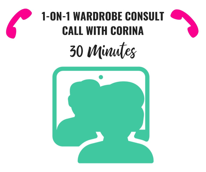 1-on-1 Wardrobe Consult Video Call With Corina (1/2 Hour)