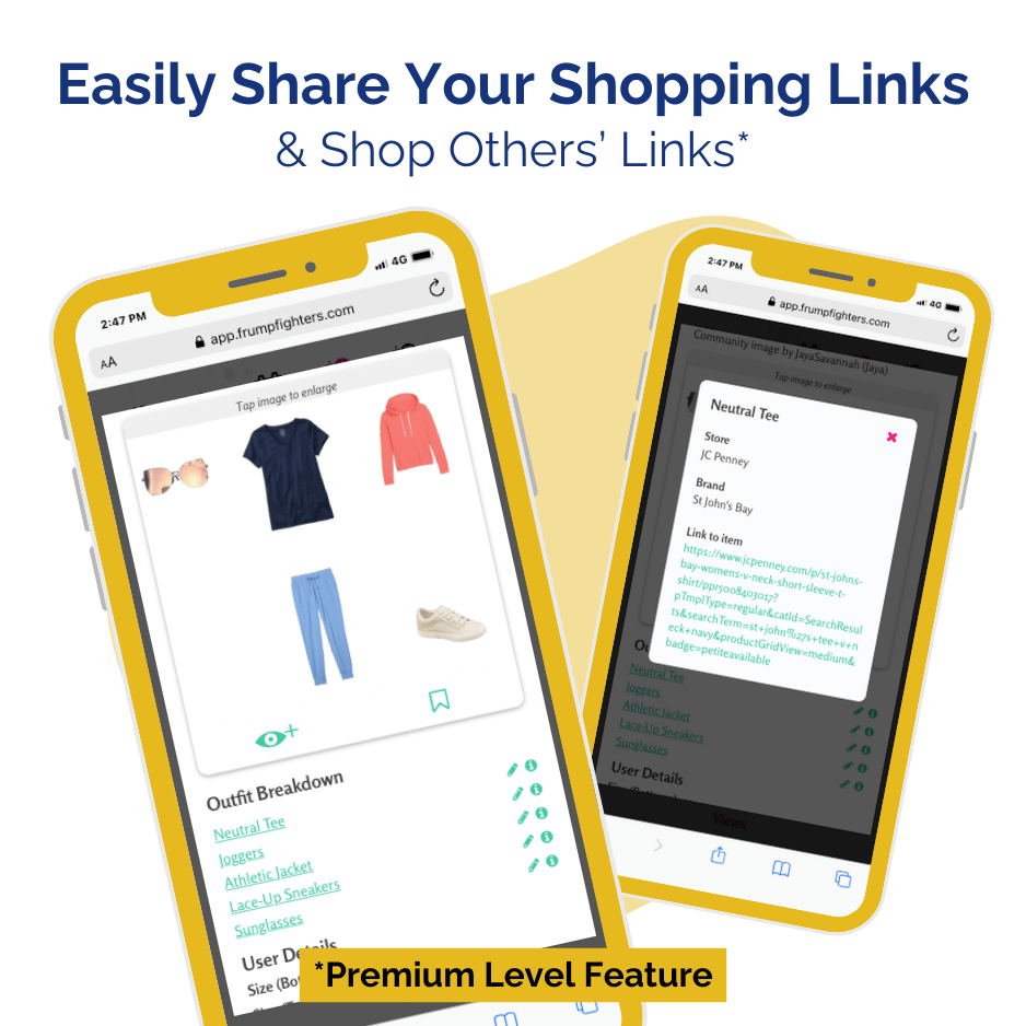 You can share your shopping links and see where others found their clothes: Share Your Shopping Links and Discover Where Others Found Their Perfect Athleisure Pieces