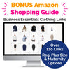 Load image into Gallery viewer, The Women&#39;s Business Outfit Calendar comes with a bonus Amazon Shopping Guide containing essentials for Business Casual wardrobe.