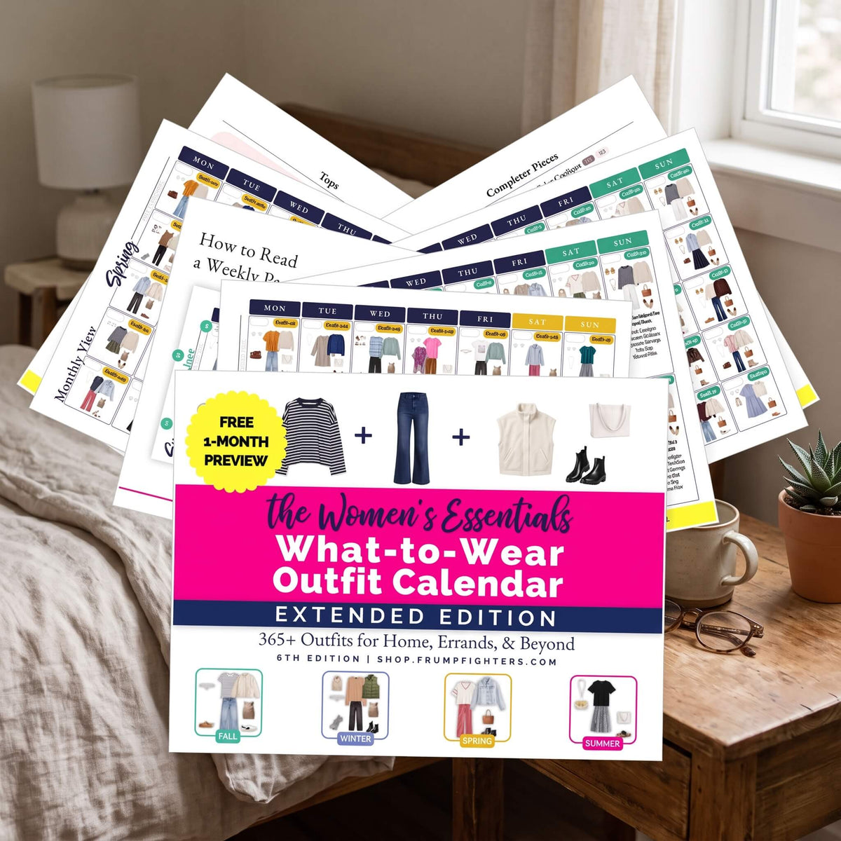 What-to-Wear Outfit Calendar Preview - 1 Month + Women's Essentials Checklist