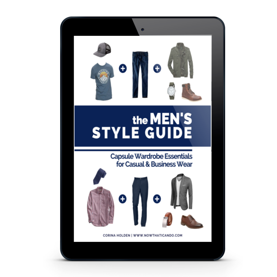 The Men's Style Guide: Capsule Wardrobe Essentials for Casual & Business Wear (ebook, printable, book)