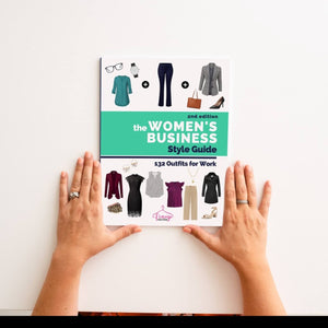 Print book, soft cover: Women's Business Casual and Business Professional Style Guide - Capsule wardrobe checklist and outfit ideas for work attire.