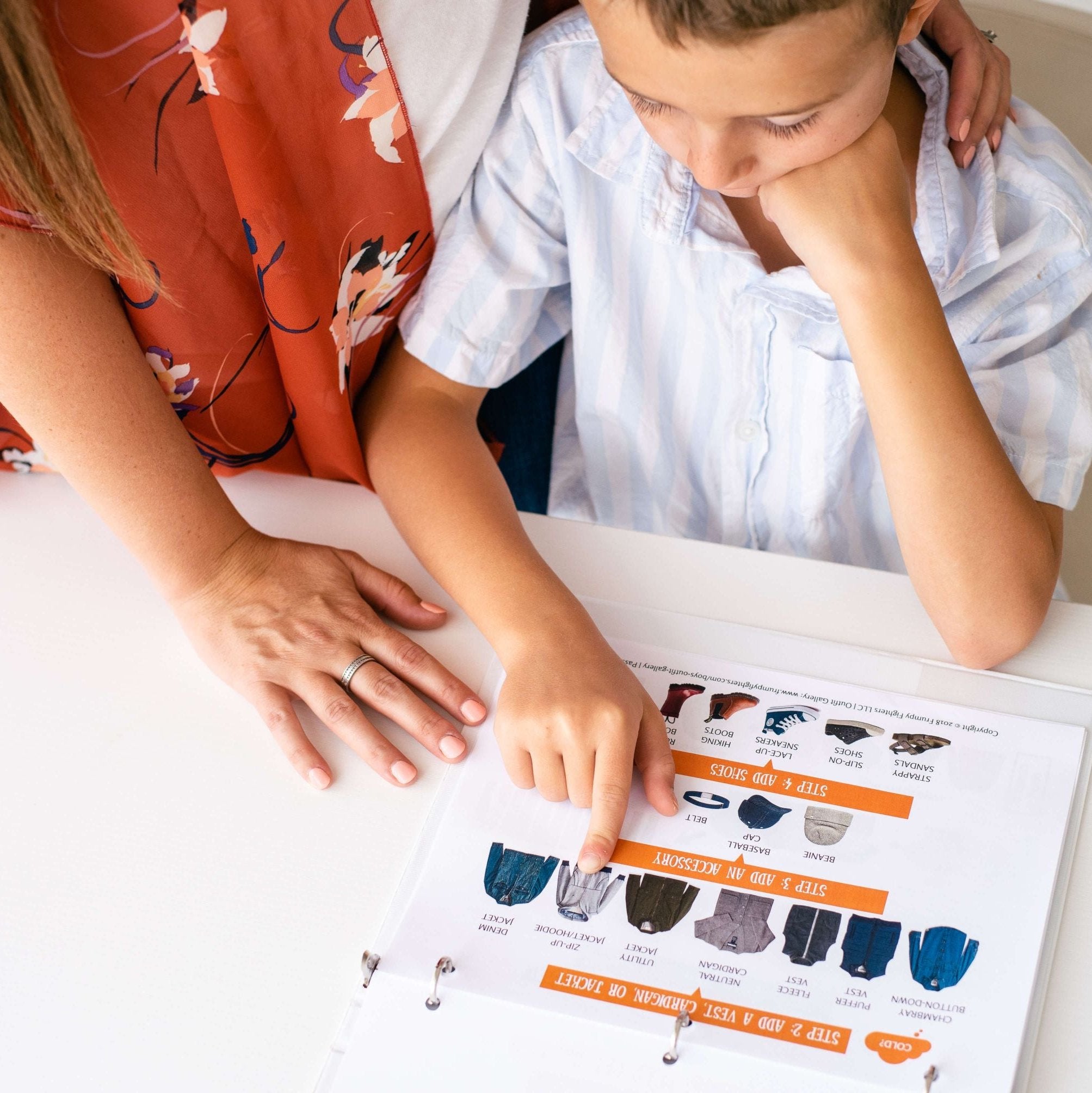 "Get Dressed!" Cheat Sheets for Kids